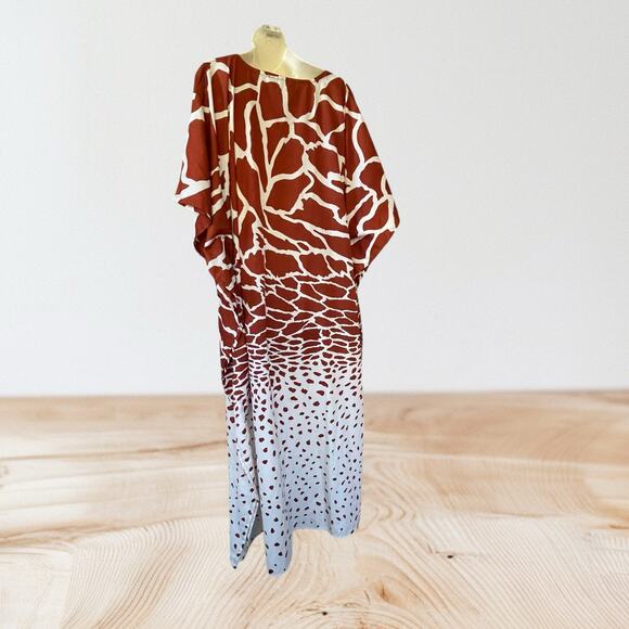 Vintage Mrs. Roper Caftan Three’s Company One Size Fits Most Giraffe Print - Picture 6 of 11